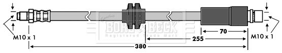 BORG & BECK Тормозной шланг BBH7567